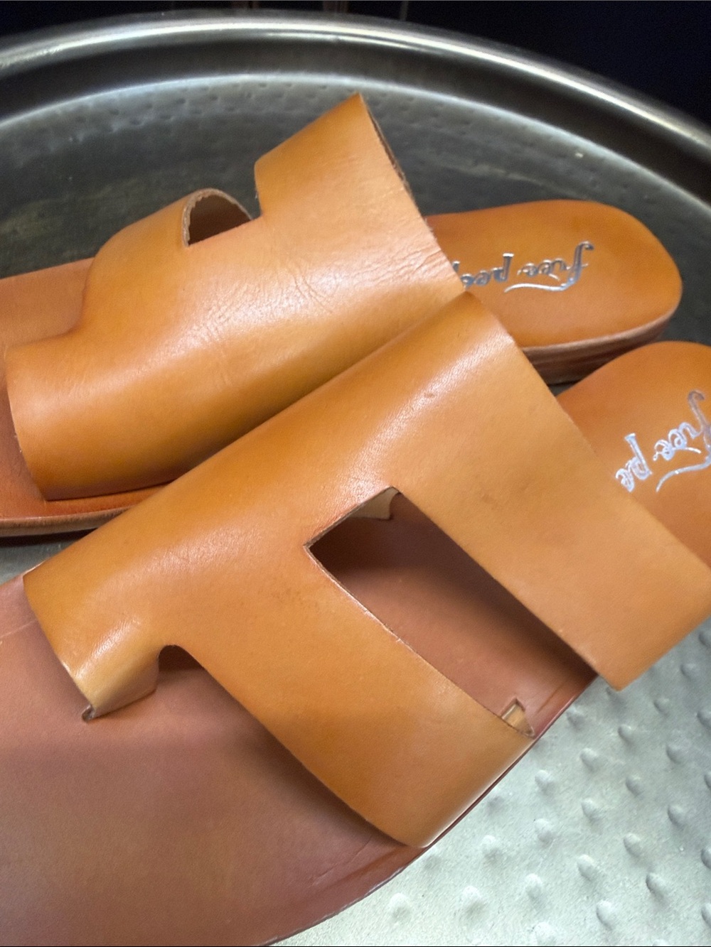 Free People Leather Slip-On Sandals - Picture 6 of 9